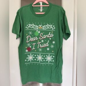 Green Christmas Graphic T-Shirt